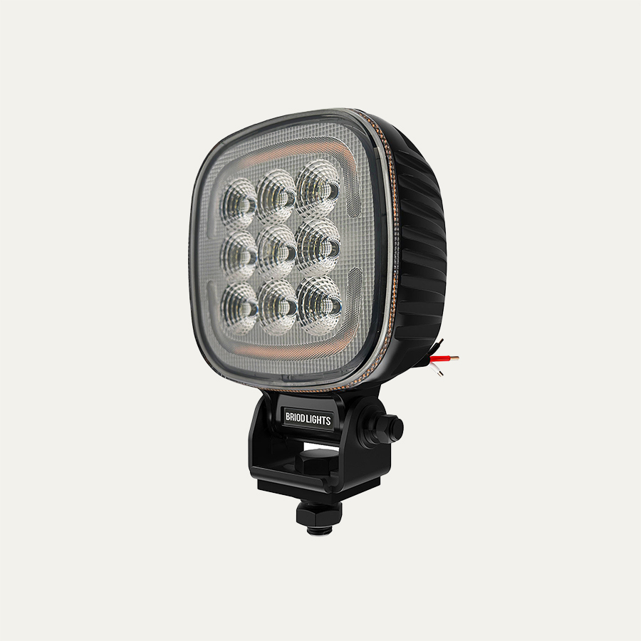 Briodlights Trio arbetslampa 45W med varningsljus
