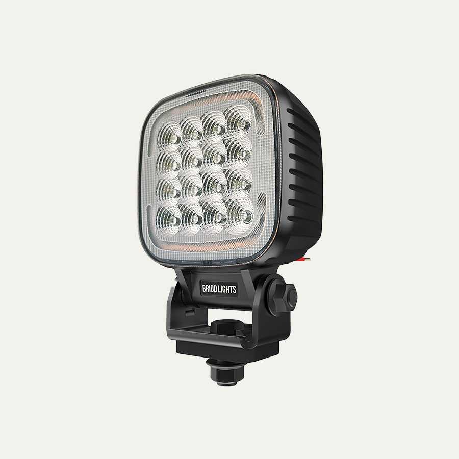 Briodlights Trio arbetslampa 60W med varningsljus