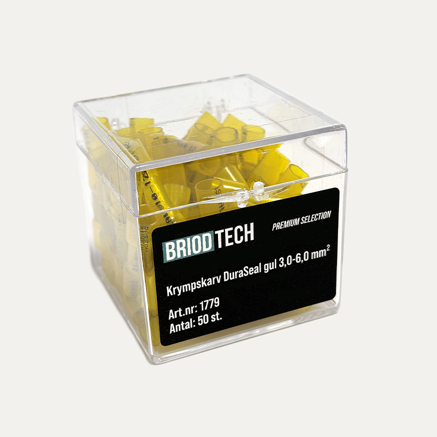 Duraseal BriodTech Conectores de Empalme Retráctiles amarillos 3,0-6,0 mm²