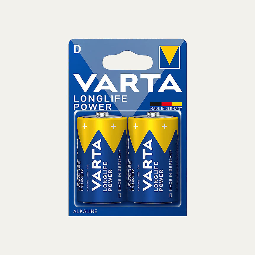 Varta batteri alkaliskt LR20 1,5V 2-pinpack