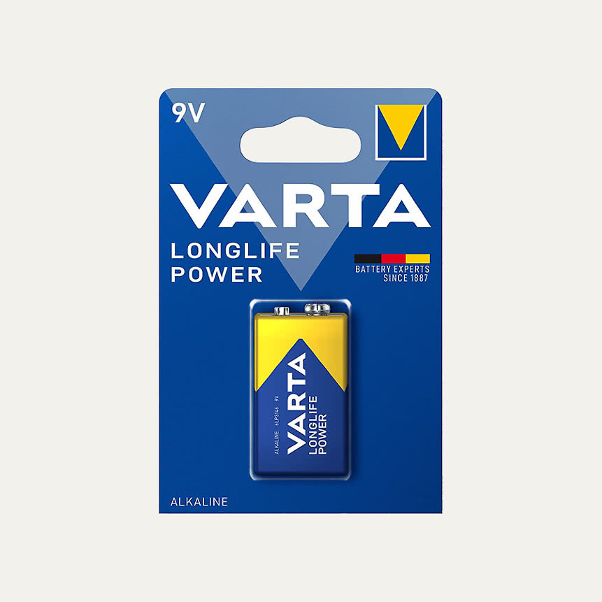 Varta batteri alkaliskt 6LR61 9V 1-pinpack