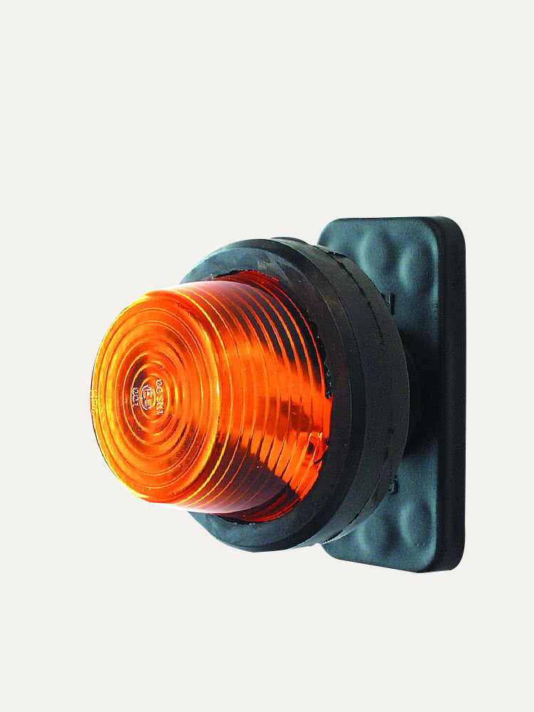 Position Light Side Marker Light orange E-marked with short rubber arm