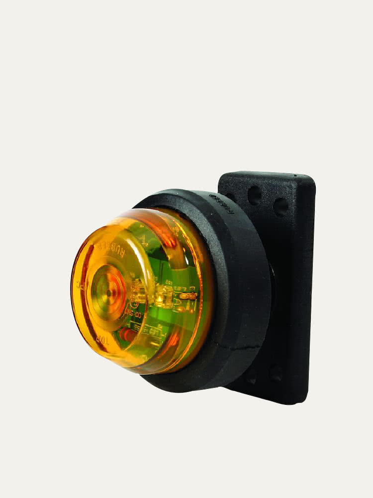 NOD Feu de Position Latéral Marqueur LED 24V, orange avec un verre pcs