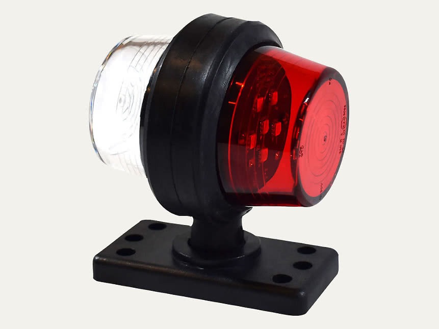Feu de position GYD rouge/blanc LED homologué E