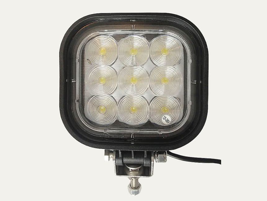 Arbetslampa LED 12-36 V med Deutsch (polvänd)