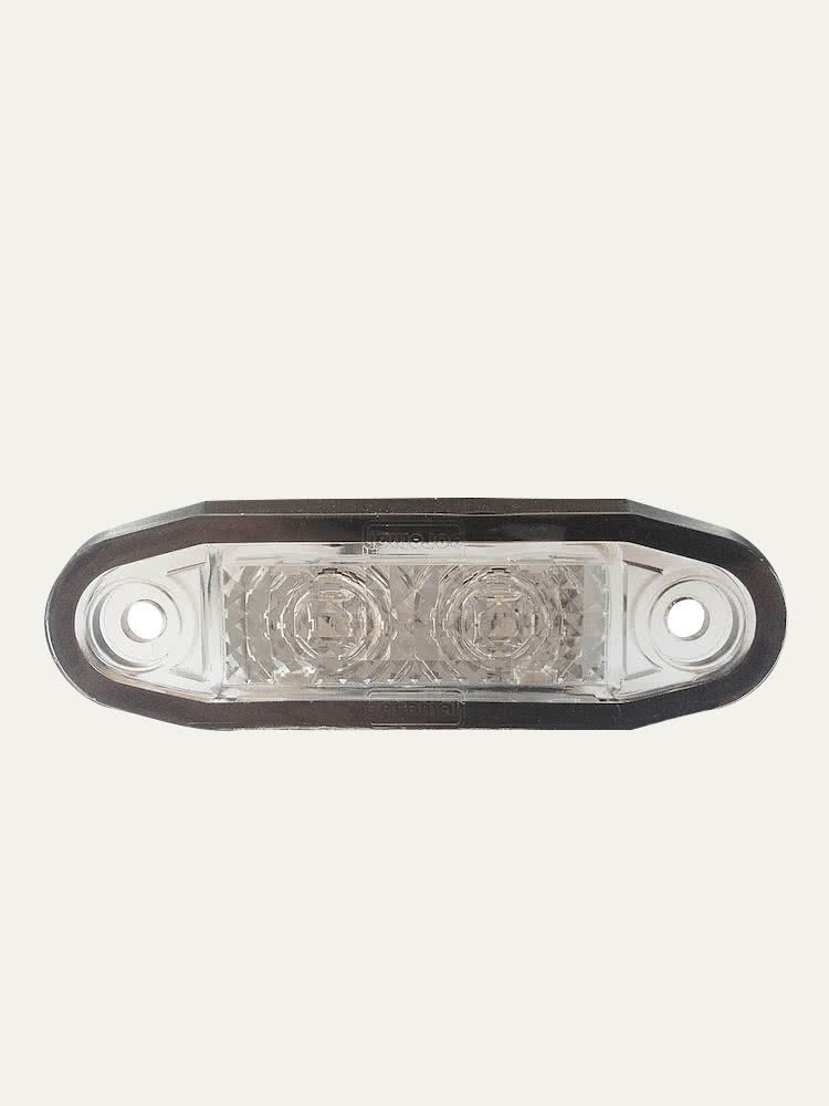 Lumière de marqueur latéral à LED 10-30 V verre clair lumière jaune câble 0.5 m