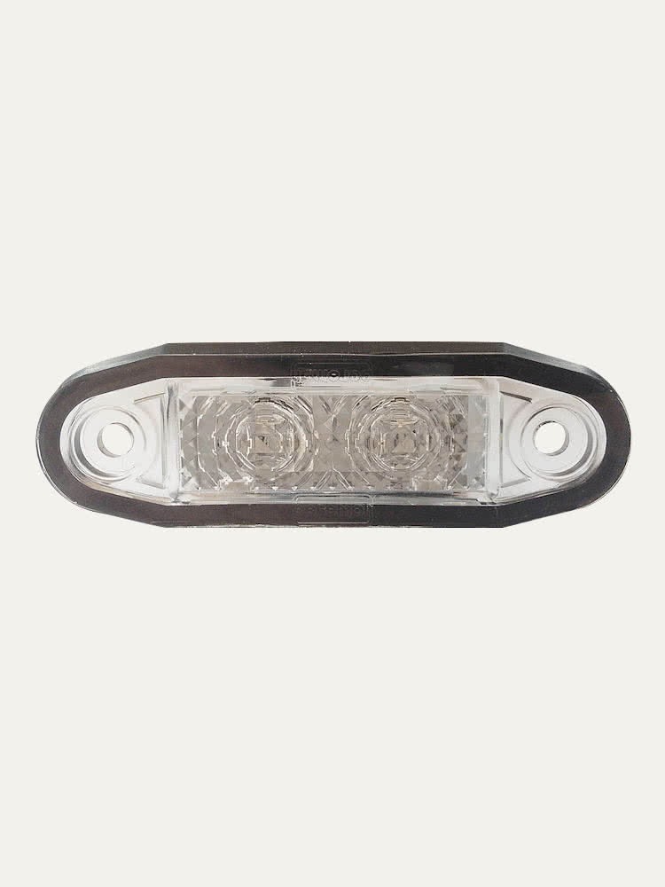 Position de lumière LED 10-30 V verre clair lumière rouge câble 0,5 m