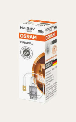 OSRAM ORIGINAL H3, Farol Halógeno
