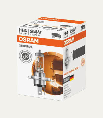 OSRAM ORIGINAL H4, Faróis Halógenos