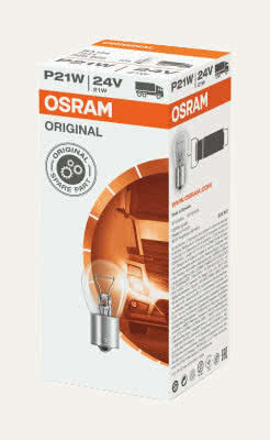 OSRAM ORIGINAL P21W halogen fog light/brake/rear and reverse light