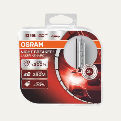 OSRAM XENARC® NIGHT BREAKER® LASER D1S, confezione da 2