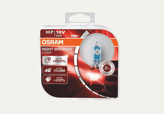 OSRAM NIGHT BREAKER LASER H7 - Caixa rígida
