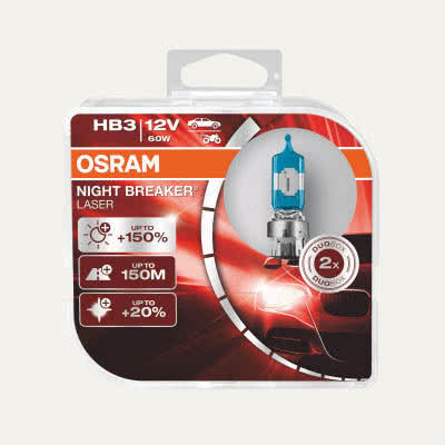 OSRAM NIGHT BREAKER LASER HB3 - Caixa de capa dura