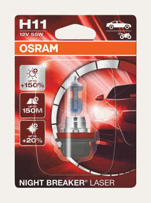 OSRAM NIGHT BREAKER LASER H11 - Embalagem blíster