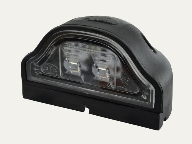 Aspöck Nummerskyltbelysning LED 12/24 V 3,5 m kabel P & R
