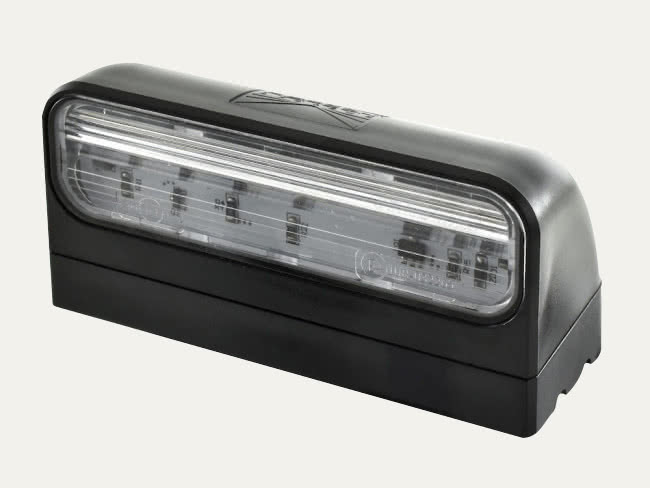 Aspöck Nummerskyltbelysning LED 12/24 V 2 m kabel P & R