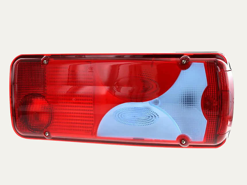 Vignal Tail Light LC8 right, side contact blue glass