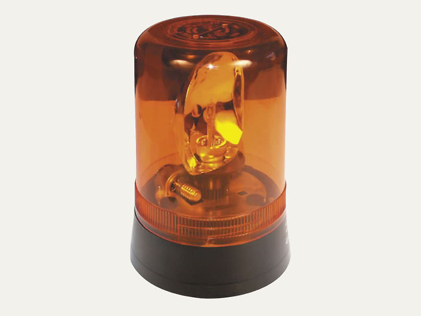 AEB Varningsljus roterande 595 12/24 V med magnetfäste orange glas