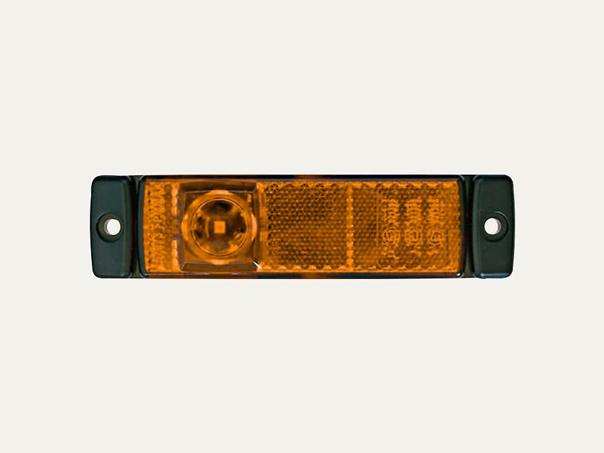 Feu de position latéral Hella orange LED 24 V pour montage horizontal