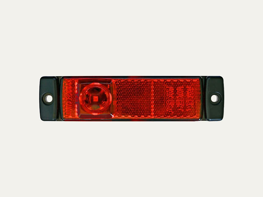 Hella feu de position LED avec réflecteur, LED rouge 12 V
