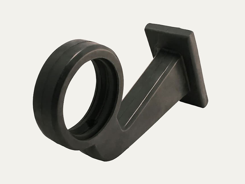 Gylle Gummiarm Böjd 165 mm