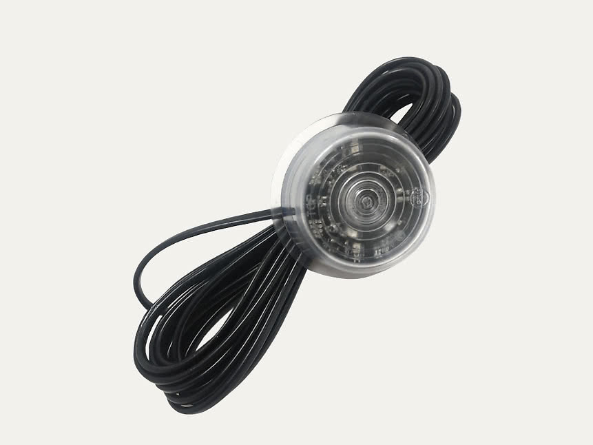 Gylle LED insert orange clear glass, E-marked