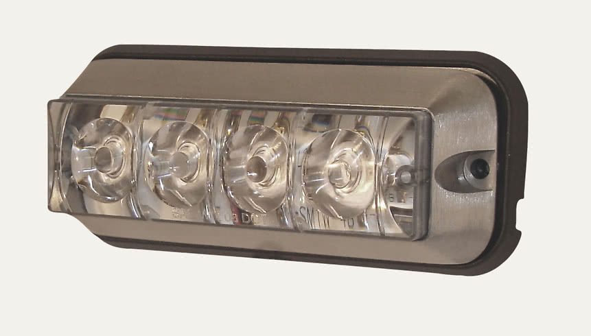 Lumière stroboscopique Flextra, 4 LED, Jaune