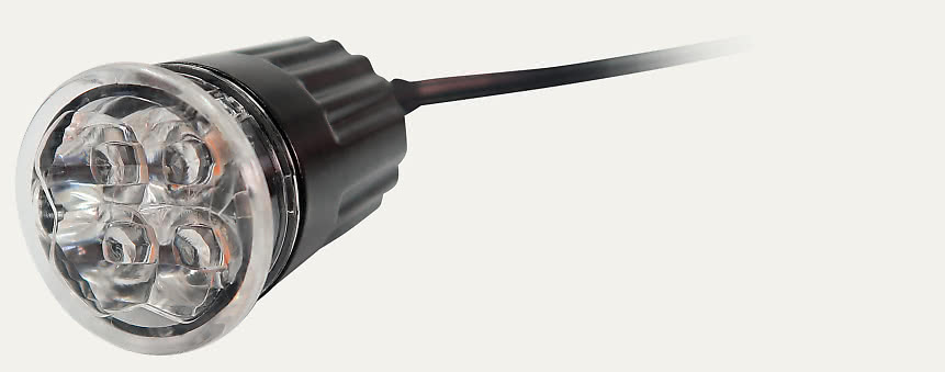 Flextra Lumière Clignotante Orange, 4 LED