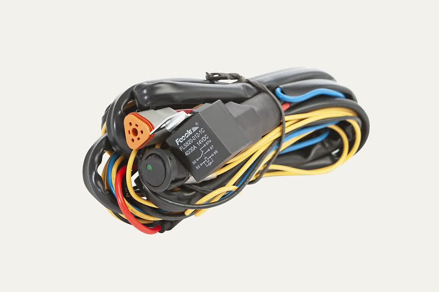 Extraljuskablage Med Relä 12V 300W Med 1St 3-Pol Dt-Kontakt