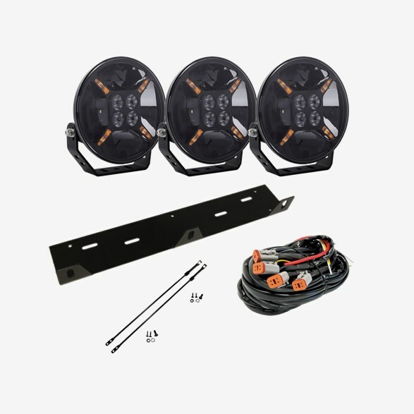 CAD 400815R 9″ 3-Pack Driving Lights Kit