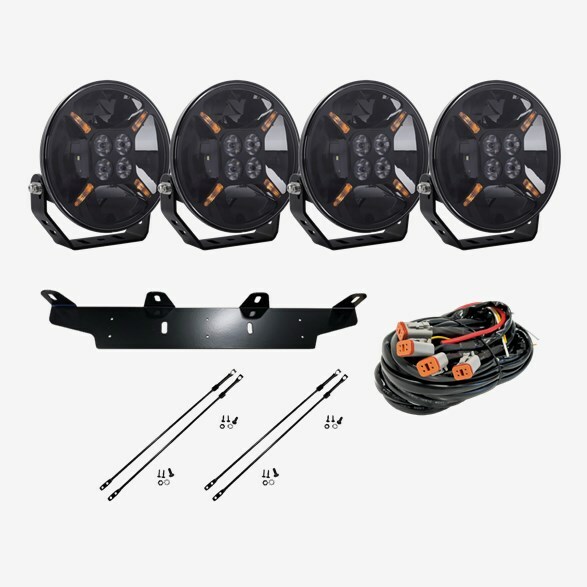 CAD 400815R 9″ 4-Pack Driving Lights Kit