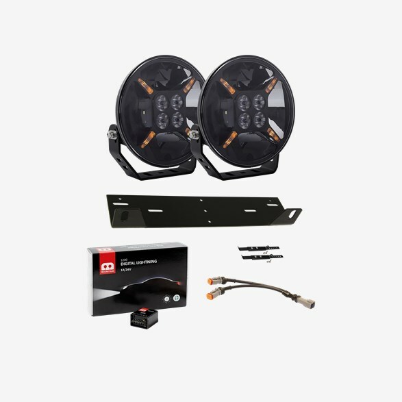 CAD 400815R 9″ 2-Pack Driving Lights Kit - With Digital Lighting