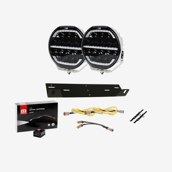 OZZ XR2 P7″ White 2-Pack Driving Lights Kit - With Digital Lighting