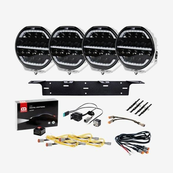 OZZ XR2 P7″ White 4-Pack Driving Lights Kit - With Digital Lighting