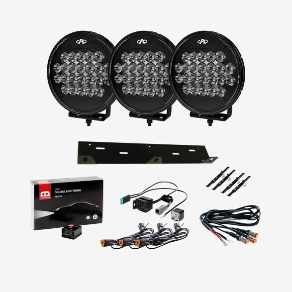 TORO 9″ 3-PACK DRIVING LIGHTS LED Light Bars Kit With Digital Lighting