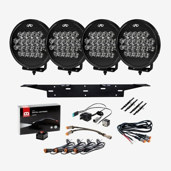 TORO 9″ 4-PACK DRIVING LIGHTS LED Light Bar Kit - With Digital Lighting