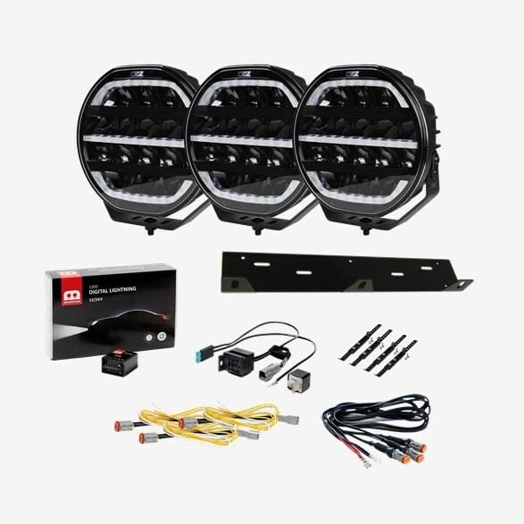 OZZ XR2 P9″ Black 3-Pack - With Digital Lighting