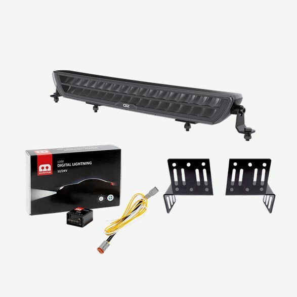 OZZ DRB1 P20″ Black Light Bar Kit - With Digital Lighting