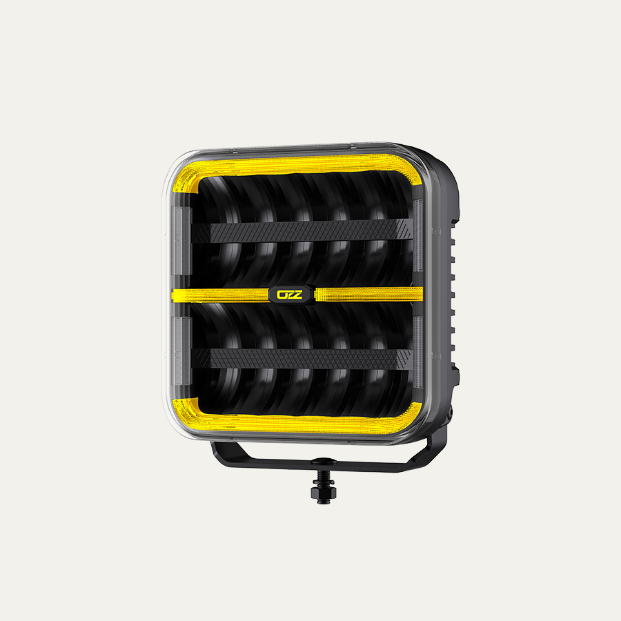 OZZ SQR LED extraljus - svart