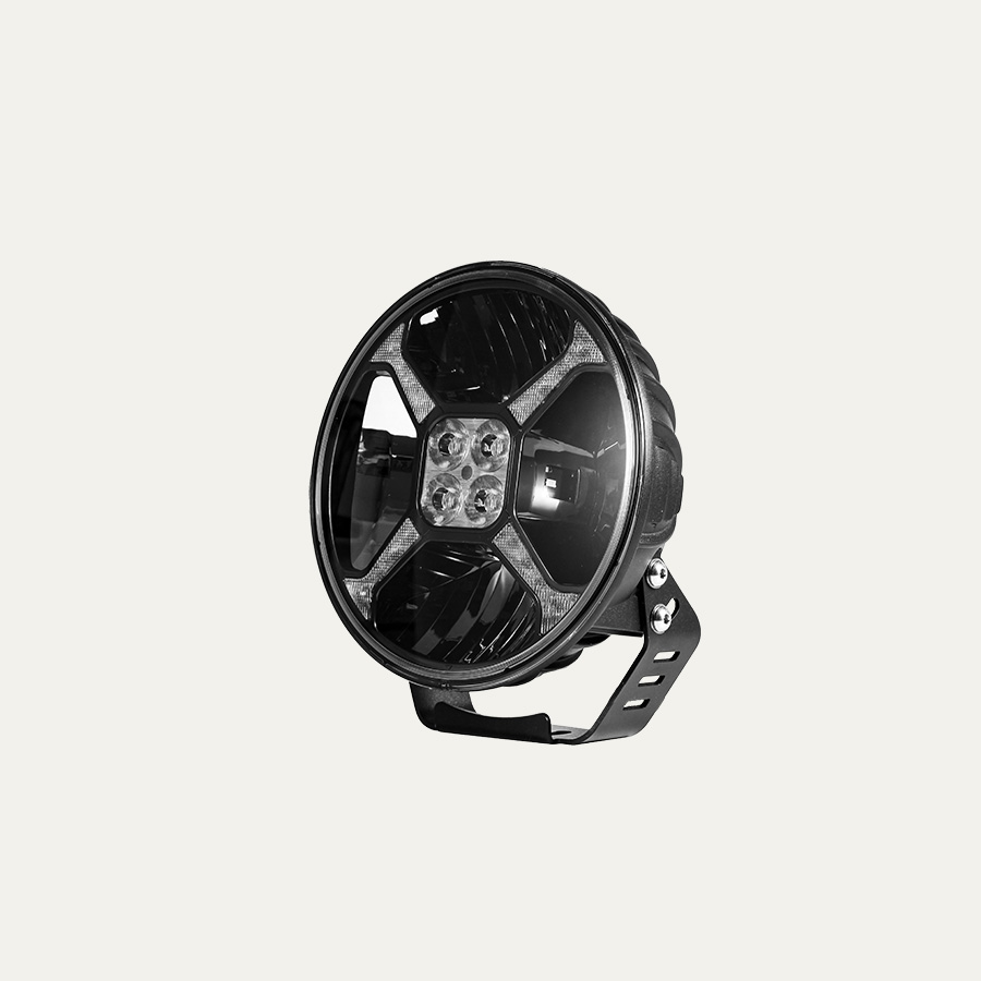 Nordeye Lights Drive no. 1 LED extraljus med integrearat varningsljus
