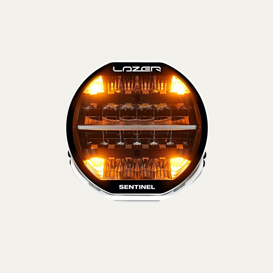 Lazer Sentinel 9" highline valkoinen majakkavaloilla