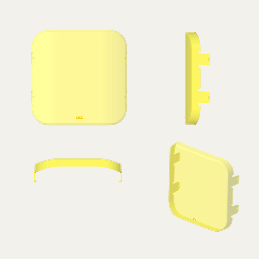 OZZ SQR 9" Linssinsuojus Keltainen - Image 6